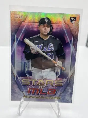 Francisco Álvarez Rookie trading card from New York Mets 2023 Topps Stars of MLB