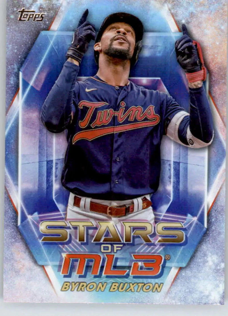 Byron Buxton Minnesota Twins baseball card from 2023 Topps Stars of the MLB series