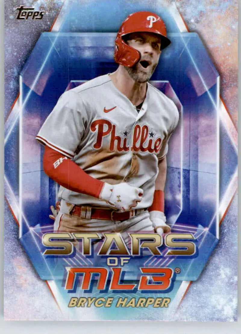 Bryce Harper Philadelphia Phillies Stars of MLB baseball card in white jersey