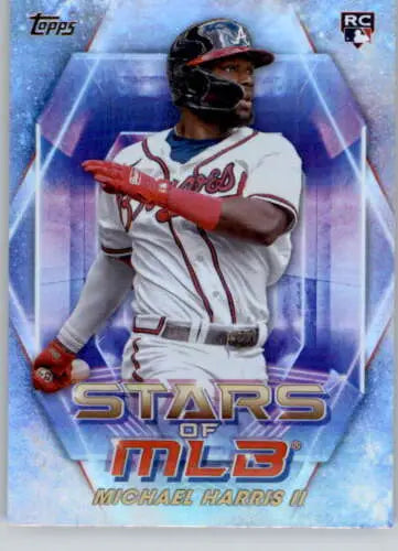 Michael Harris II baseball card from 2023 Topps Stars with original gloss finish