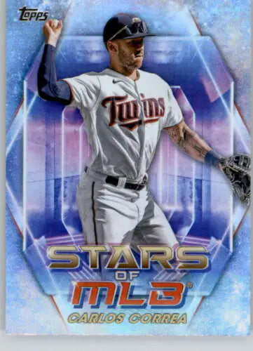 2023 Topps Stars of the MLB Carlos Correa baseball card with original gloss finish