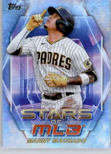 Manny Machado baseball card from Topps Stars of the MLB with original gloss finish