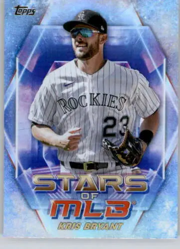 Kris Bryant baseball card from 2023 Topps Stars featuring original gloss finish