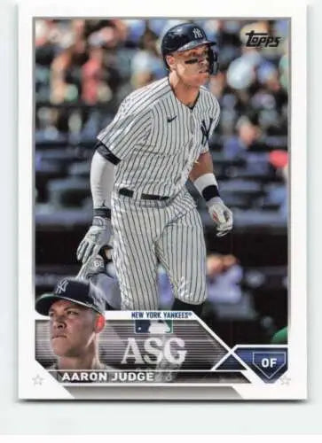 Aaron Judge baseball card from 2023 Topps Update Series All-Star Game NM-MT Yankees