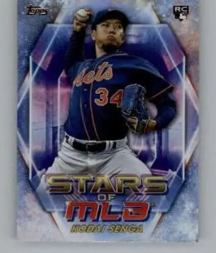 Kodai Senga baseball card from 2023 Topps Update Series Stars of MLB showcasing original gloss