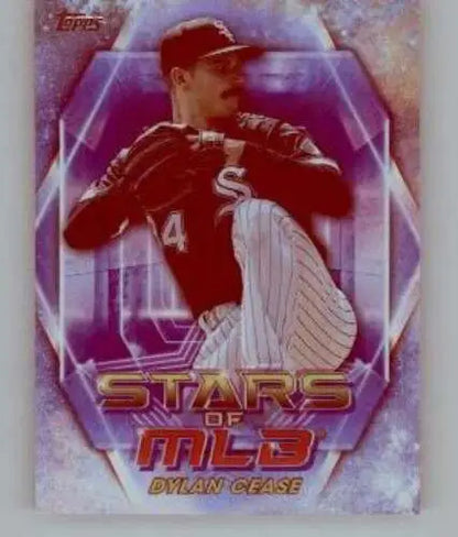 Dylan Cease baseball card from 2023 Topps Update Series Stars of MLB with original gloss