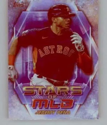 Jeremy Peña baseball card from 2023 Topps Update Series Stars of MLB, NM-MT Astros