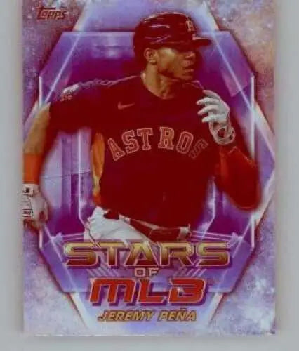 Jeremy Peña baseball card 2023 Topps Update Series Stars of MLB original gloss NM