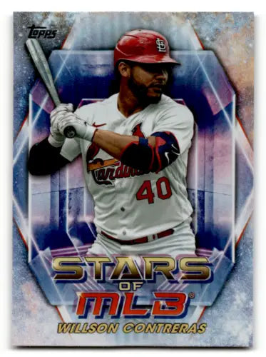 Willson Contreras baseball card from 2023 Topps Update Series Stars of MLB NM-MT