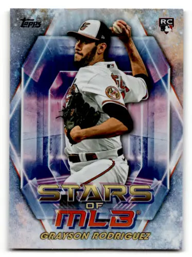 Grayson Rodriguez baseball card from 2023 Topps Update Series Stars of MLB, original gloss