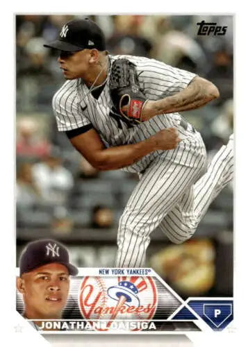 2023 Topps Update Series US227 Jonathan Loaisiga baseball card in original gloss condition