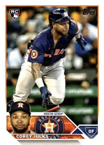 2023 Topps Update Series US228 Corey Julks NM-MT RC Baseball Card Original Gloss