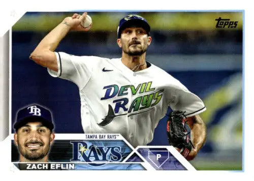 2023 Topps Update Series US254 Zach Eflin baseball card with original gloss finish