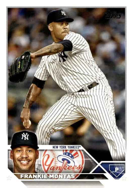 Frankie Montas New York Yankees pitcher card from 2023 Topps Update Series