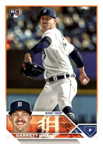 Garrett Hill baseball card from 2023 Topps Update Series US29 with original gloss finish