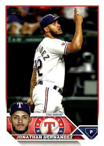 Baseball card of Jonathan Hernandez from 2023 Topps Update Series US312 in NM condition