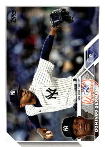 2023 Topps Update Series US52 Domingo German baseball card with original gloss finish