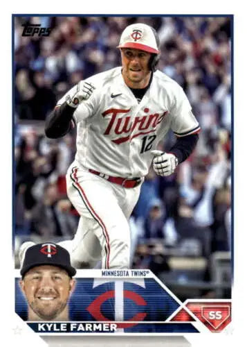 2023 Topps Update Series US57 Kyle Farmer baseball card with original gloss finish