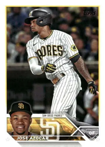 2023 Topps Update Series US81 Jose Azocar baseball trading card with original gloss finish