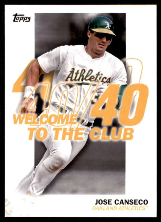 Jose Canseco Oakland Athletics Baseball Card from 2023 Topps Welcome to the Club set