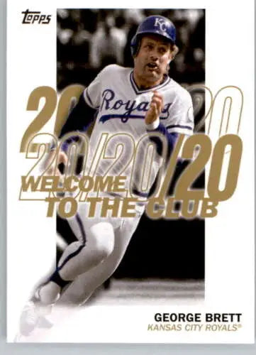 George Brett baseball card from 2023 Topps Welcome to the Club NM-MT with original gloss