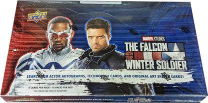 Trading card box for Upper Deck Marvel The Falcon and the Winter Soldier series