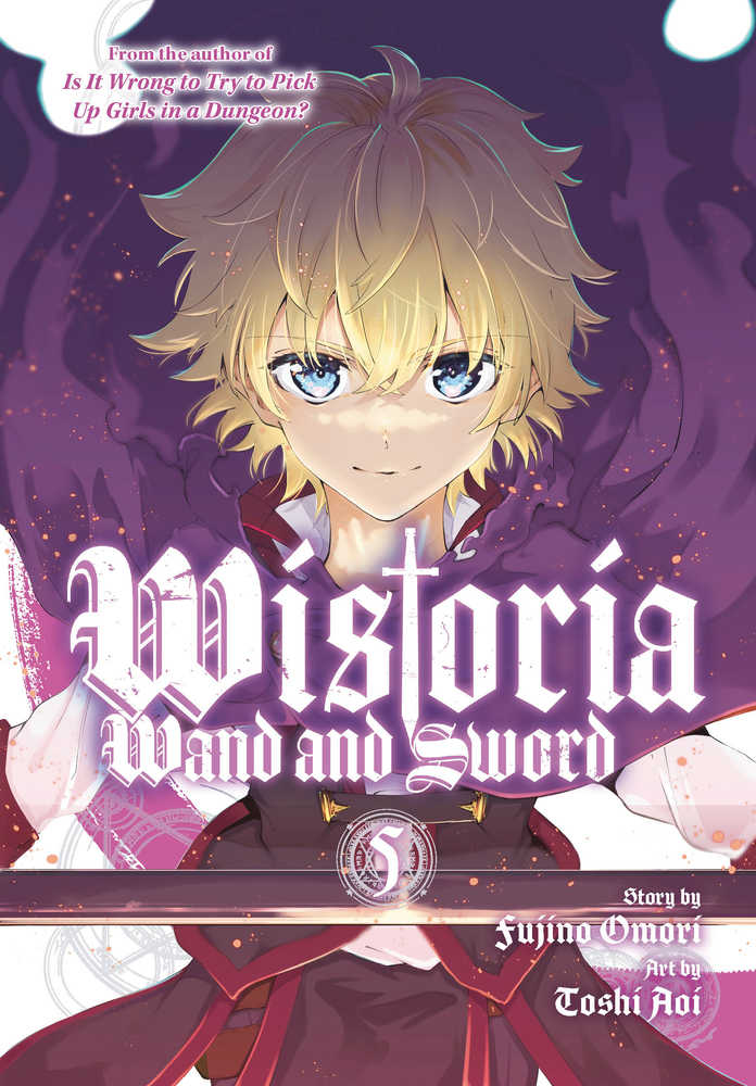 Manga cover of Wistoria Wand & Sword featuring a spiky blonde character with blue eyes