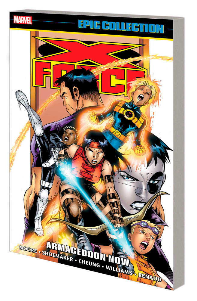 Comic book cover of X-Force superheroes, perfect for fans of trading cards