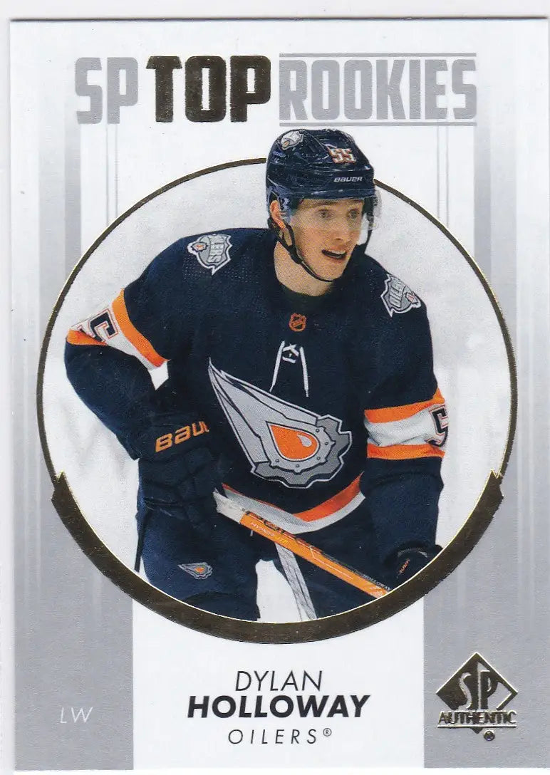 2024-25 Upper Deck #TR-38 Dylan Holoway trading card for Edmonton Oilers fans