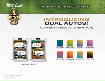 2024 Wild Card Five Card Draw Football Hobby Box