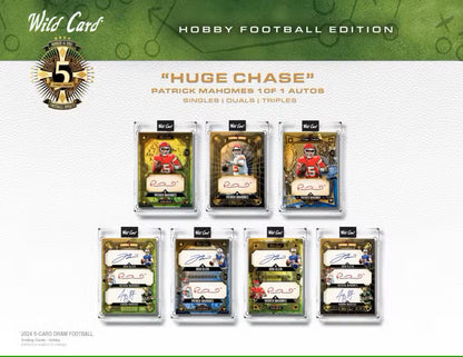 2024 Wild Card Five Card Draw Football Hobby Box