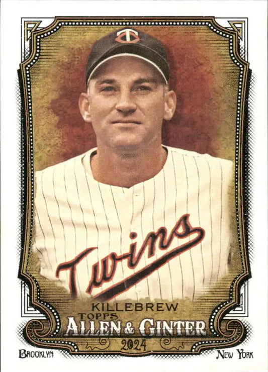 Harmon Killebrew Minnesota Twins Baseball Card in pinstriped home uniform