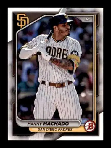 Manny Machado baseball card from 2024 Bowman featuring original gloss finish