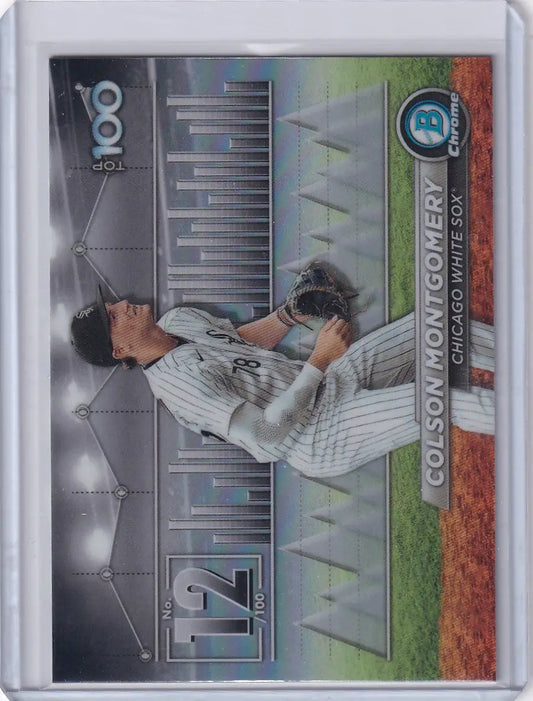 Chicago White Sox Colson Montgomery baseball trading card from Bowman Baseball collection