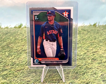 Brice Matthews 1st Bowman Rookie card Houston Astros 2024 Bowman Chrome BCP-69