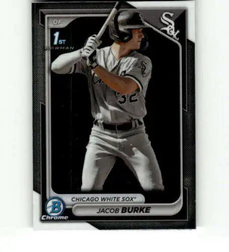 2024 Bowman Chrome Prospects BCP-116 Jacob Burke Baseball Card NM-MT White Sox