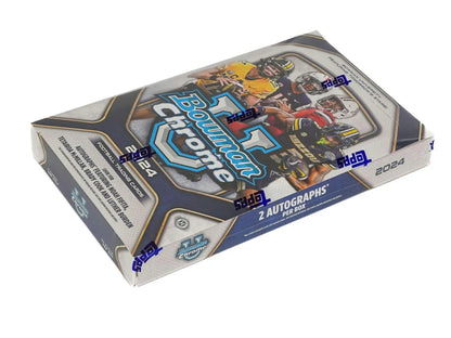 Sealed box of 2019 Bowman Chrome baseball cards with orange refractor parallels