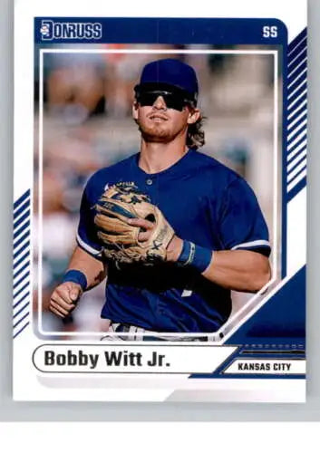 Bobby Witt Jr. baseball card from 2024 Donruss featuring original gloss in NM-MT condition