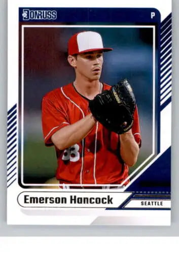 Emerson Hancock baseball card 2024 Donruss #11 NM-MT Mariners original gloss quality