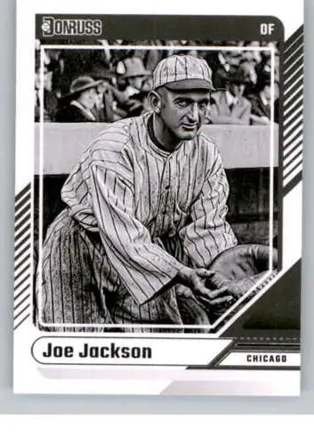 Joe Jackson baseball card from 2024 Donruss, NM-MT, showcasing original gloss, White Sox