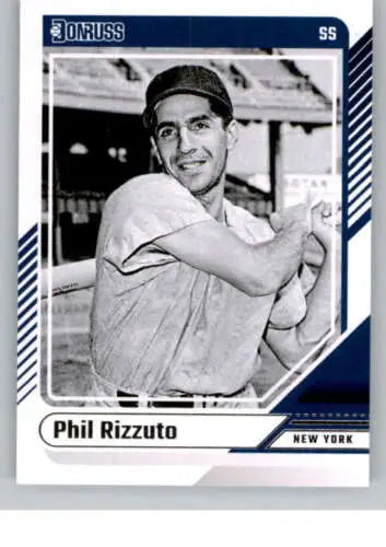 Phil Rizzuto baseball card from 2024 Donruss with original gloss and NM-MT condition