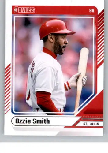 Ozzie Smith baseball card featuring original gloss from 2024 Donruss #46 Cardinals