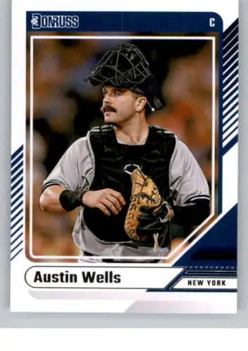 Austin Wells 2024 Donruss #59 baseball card with original gloss from Simply Sandoval