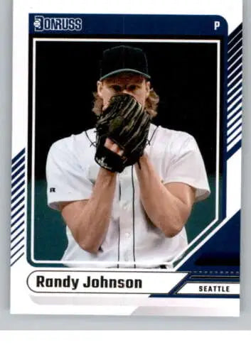 Randy Johnson baseball card original gloss from 2024 Donruss #66 Mariners Simply Sandoval