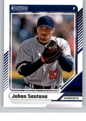 Johan Santana baseball card 2024 Donruss #84 with original gloss from Simply Sandoval