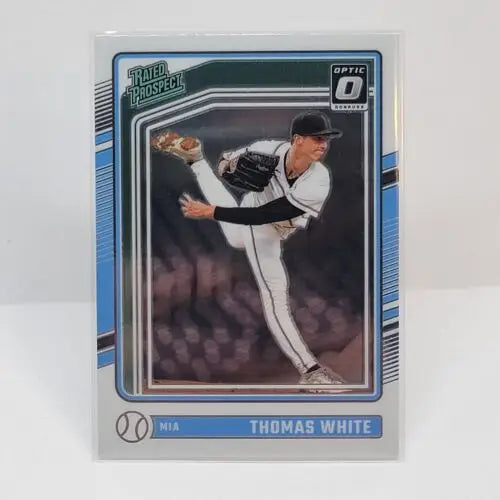 Baseball trading card of White Sox pitcher from Donruss Baseball Rated Prospects 2024