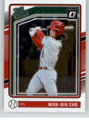 2024 Donruss Optic #176 Won-Bin Cho Rookie Cardinals with original gloss finish