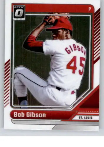 Bob Gibson baseball card from 2024 Donruss Optic with original gloss finish