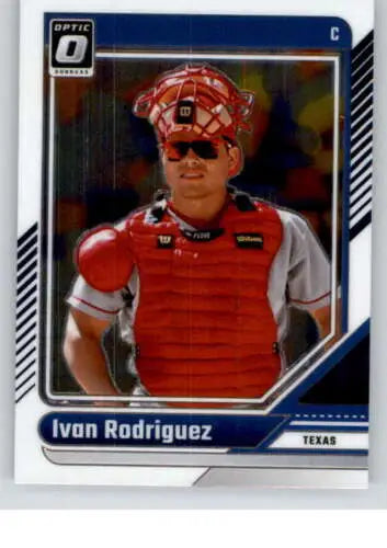 Ivan Rodriguez baseball card from 2024 Donruss Optic with original gloss finish