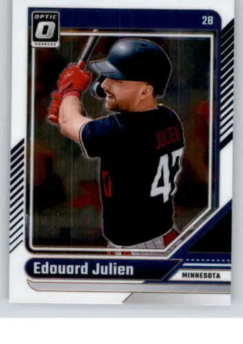 Edouard Julien 2024 Donruss Optic baseball card with original gloss for collectors